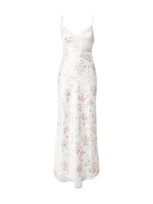 Gina Tricot Kjole  gran / lyserød / hvid