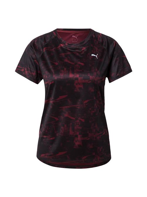 PUMA Funktionsbluse 'Velocity'  rød / vinrød / hvid