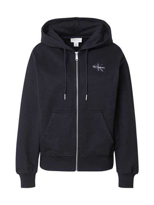 Calvin Klein Jeans Sweatjakke  grå / sort / hvid