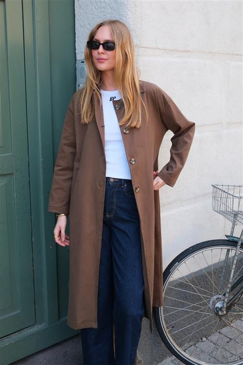 Carla Trenchcoat - Brun - XS - TeeShoppen