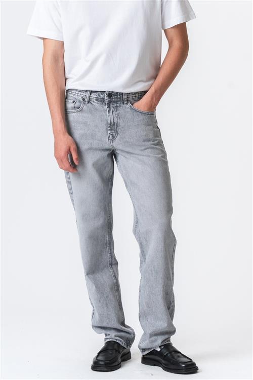 Relaxed Fit Jeans - Grey Denim - 34/32 - TeeShoppen