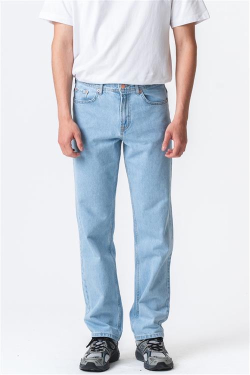 Relaxed Fit Jeans - Light Blue Denim - 34/32 - TeeShoppen