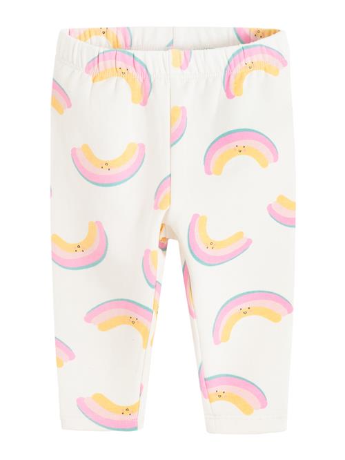Cool Club Leggings  creme / gul / jade / lys pink