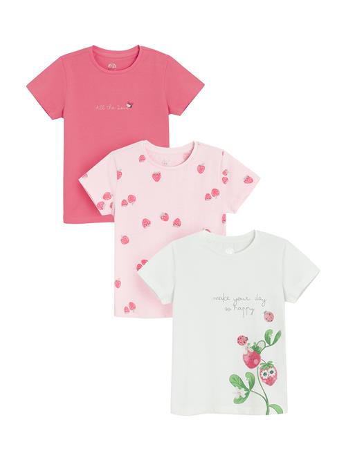 Se Cool Club Bluser & t-shirts  grøn / lyserød / pitaya / hvid ved About You