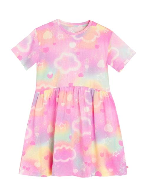 Cool Club Kjole  gul / orange / lys pink / hvid