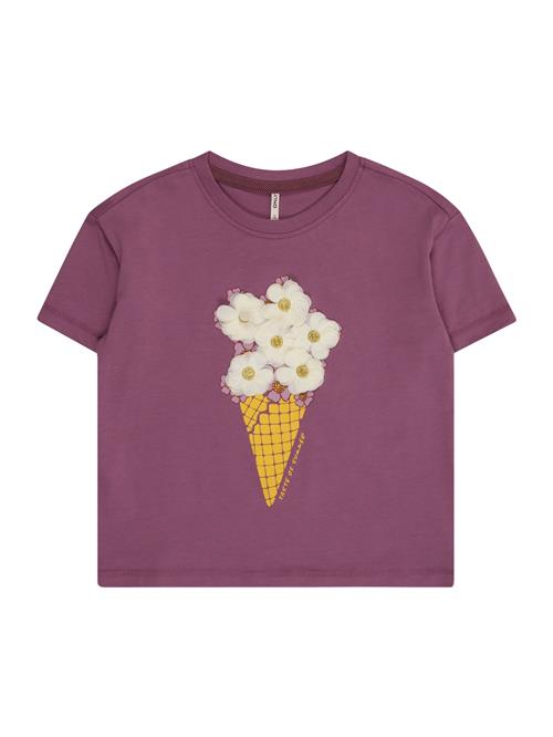 Se Only Mini Bluser & t-shirts 'KMGCREAM'  gylden gul / bær ved About You