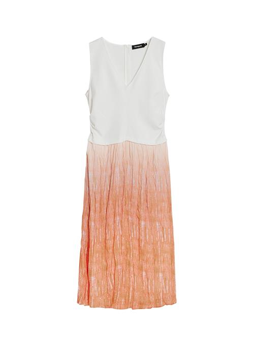 Desigual Kjole  orange / hvid
