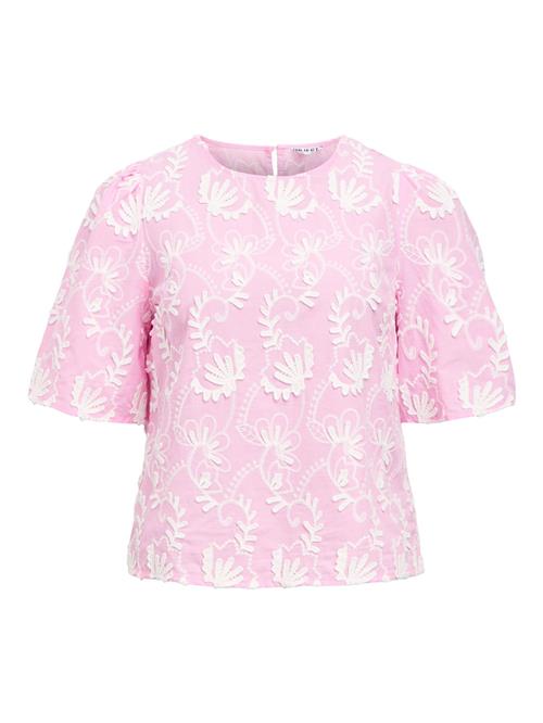 OBJECT Bluse 'OBJMYA'  pink / hvid