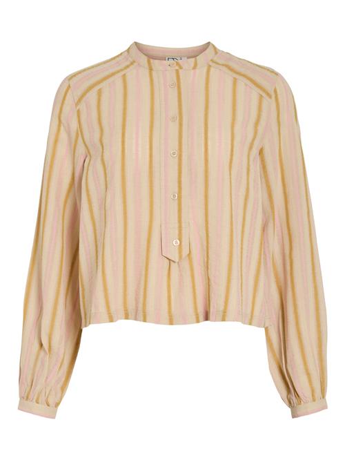 ROUGE EDIT Bluse  greige / orange / lyserød