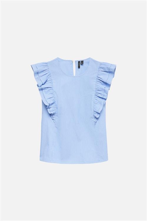Aila Top - Little Boy Blue / White - XL - Vero Moda