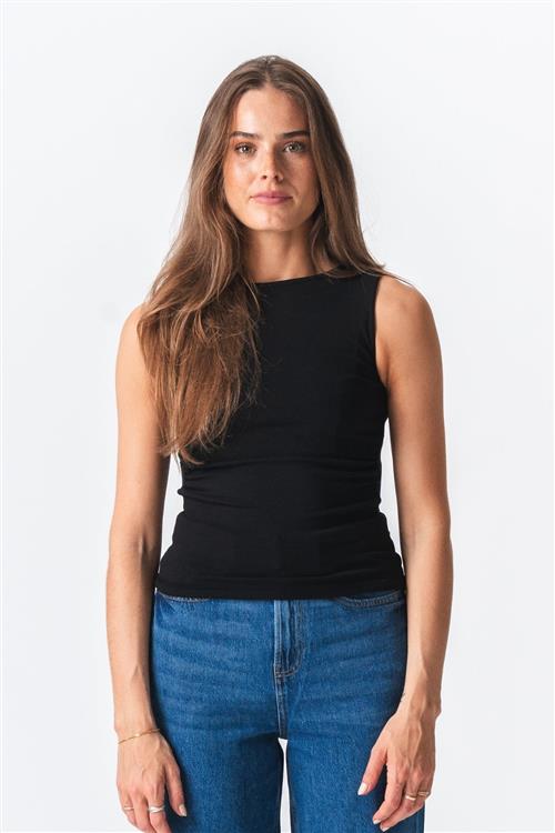 Ellie Top - Sort - L - TeeShoppen