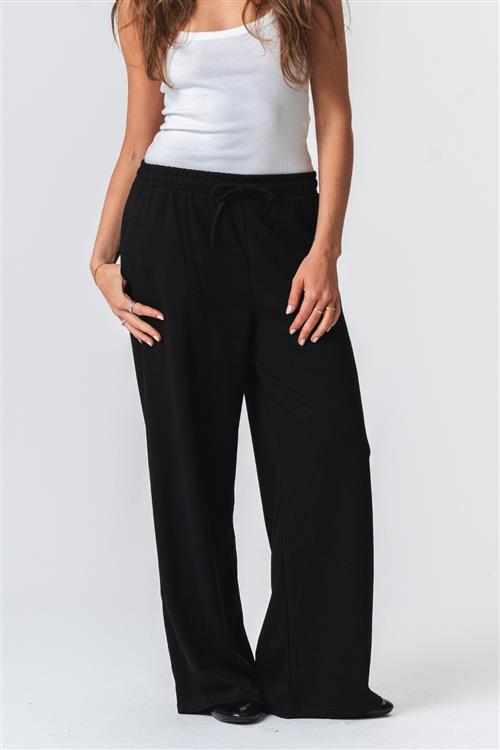 Leah Loose Pants - Sort - S - TeeShoppen