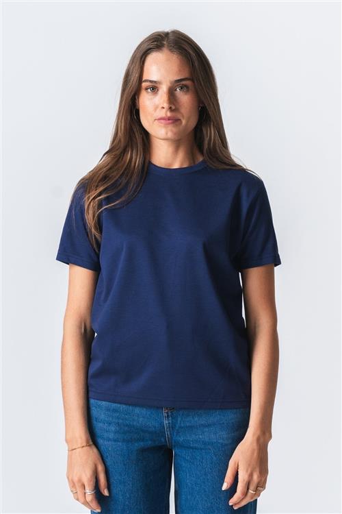Leah Loose T-shirt - Mørk Navy - L - TeeShoppen