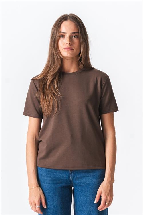 Leah Loose T-shirt - Brun - XL - TeeShoppen