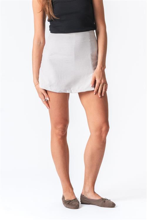 Amina Skirt - Grå - M - TeeShoppen