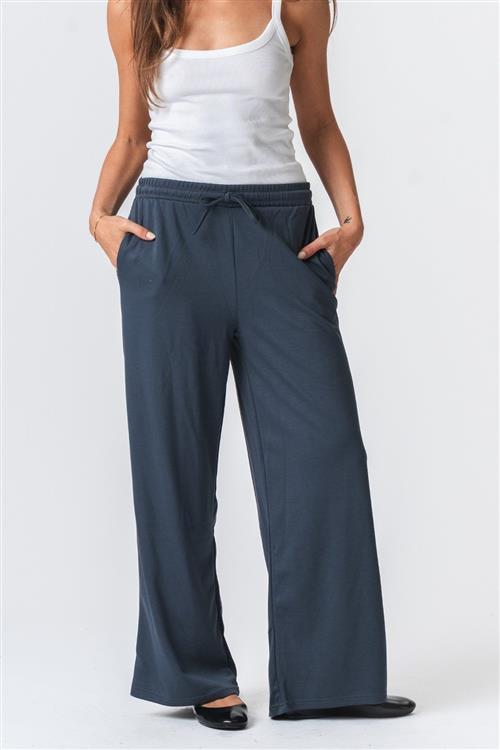Leah Loose Pants - Grå - M - TeeShoppen