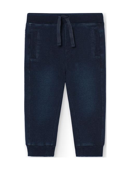 Fleece Denim Trousers For Baby Boy -Bci Boboli Blue