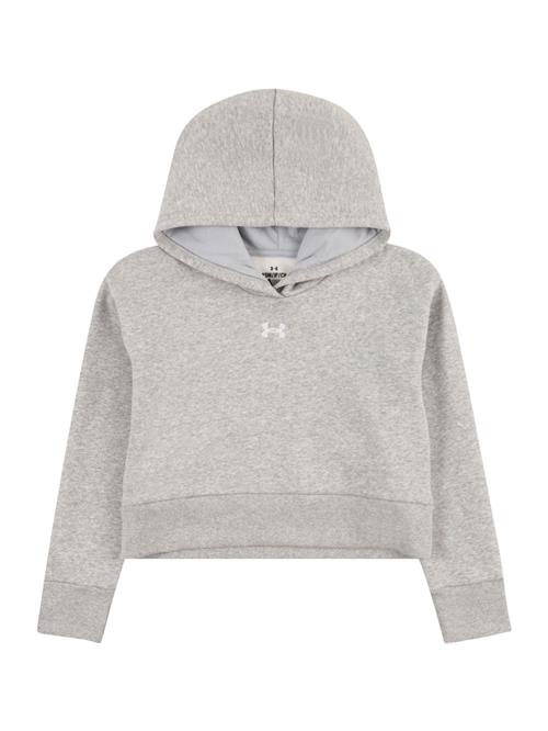 UNDER ARMOUR Sportsweatshirt 'Rival'  grå-meleret / hvid