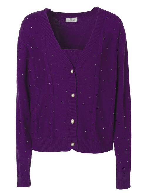 Influencer Cardigan  mørkelilla