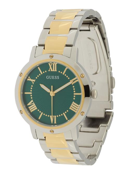 GUESS Analogt ur 'Dawn'  guld / smaragd / sølv / offwhite