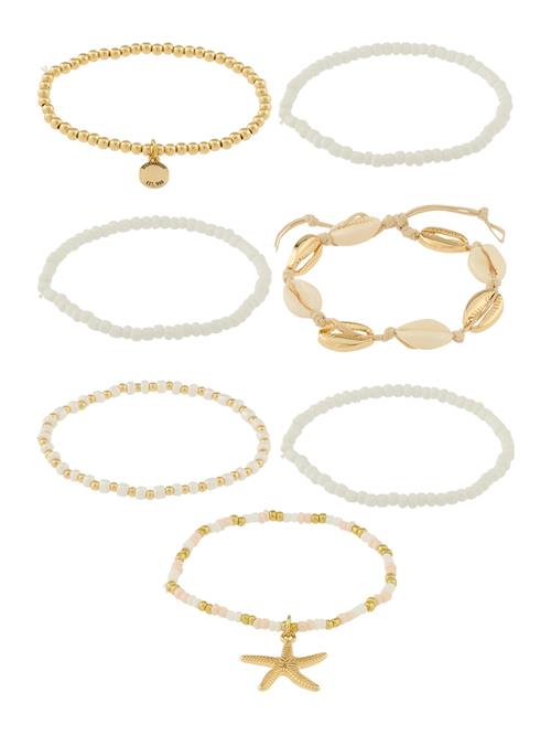 STEVE MADDEN Armbånd  guld / hvid