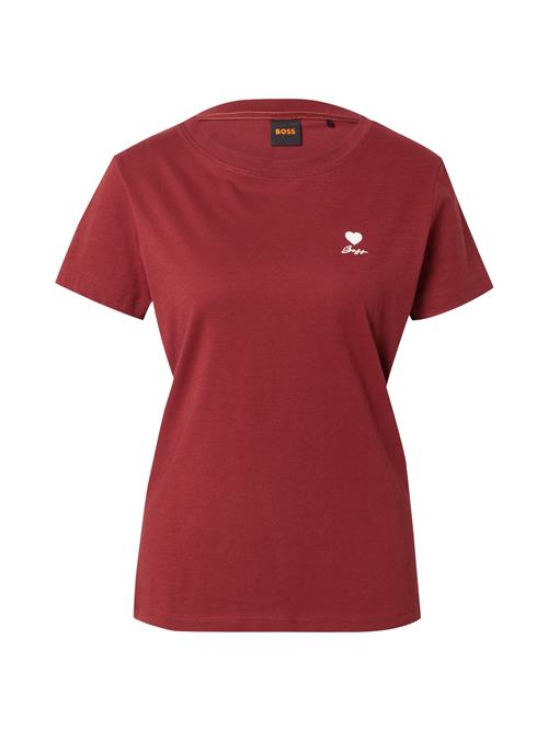 BOSS Shirts 'C_Esogo_3'  carminrød / hvid