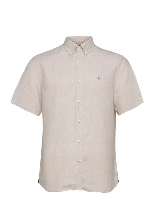 Douglas Bd Linen Shirt Ss Morris Beige
