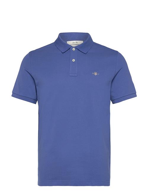 Slim Shield Ss Pique Polo GANT Blue