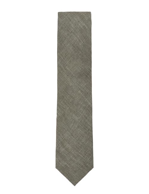 Structured Tencel Tie 7 Cmstructured Tencel Tie 7 Cm Lindbergh Black Khaki