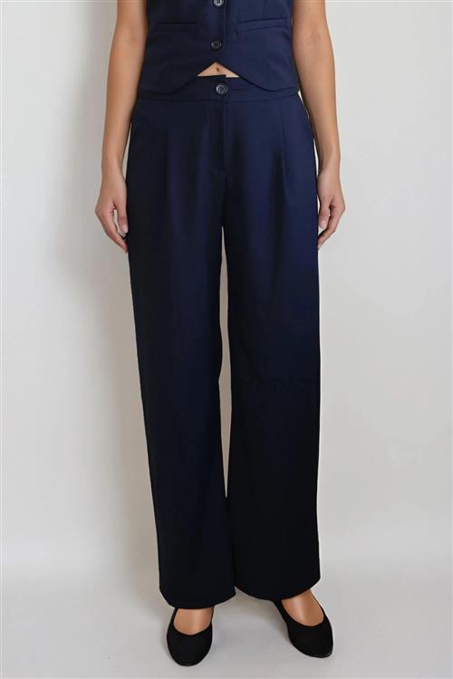 Natalie Pants - Navy - L - TeeShoppen