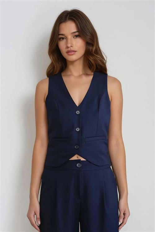 Natalie Vest - Navy - XS - TeeShoppen