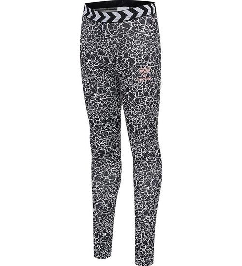 Hummel Leggings - hmlMimmi - Sort/Hvid