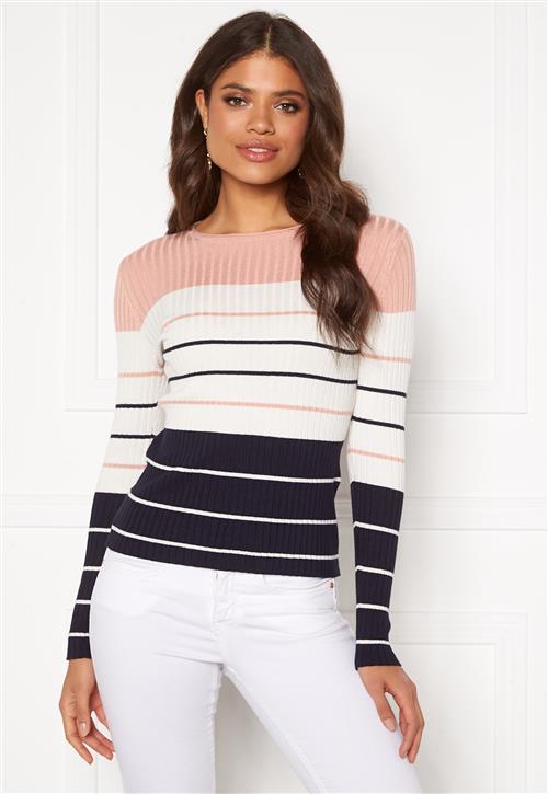 ONLY Natalia Stripe L/S Rib Pullover