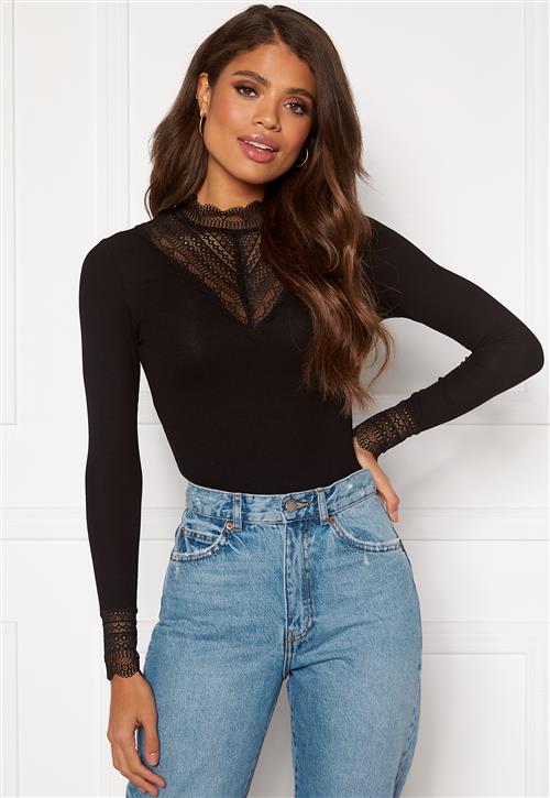 ONLY Tilde L/S High Neck Lace Top JRS