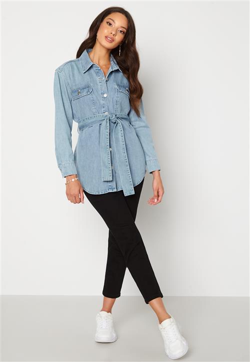 BUBBLEROOM Lori belted denim jacket