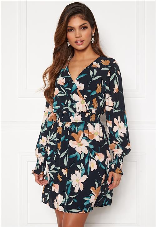 ONLY Nova Lux S/L V-Neck Smock Dress