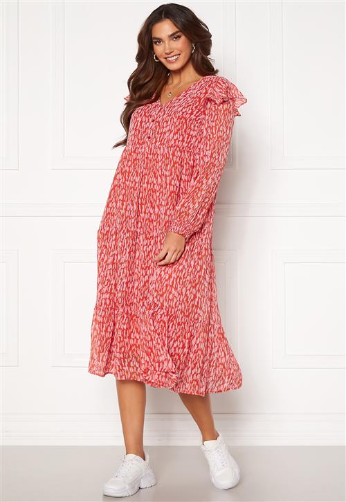 Pieces Rio LS Midi Dress
