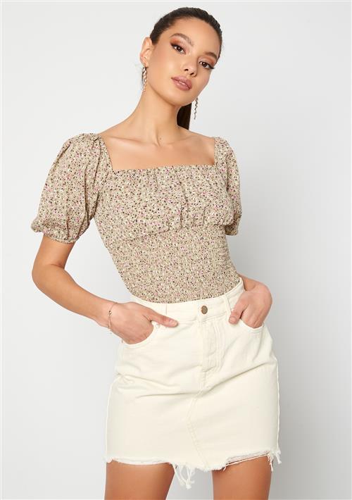 ONLY Sky Reg Skirt Raw Edge