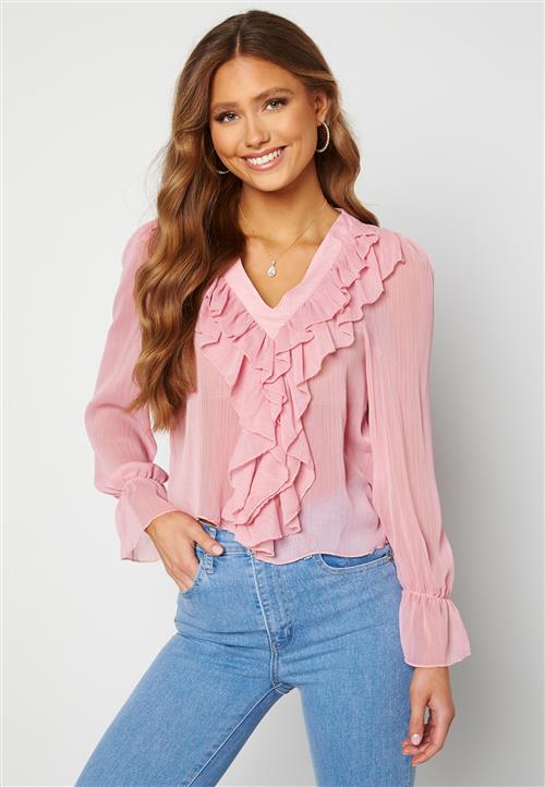 Trendyol V-Neck Flounce Blouse