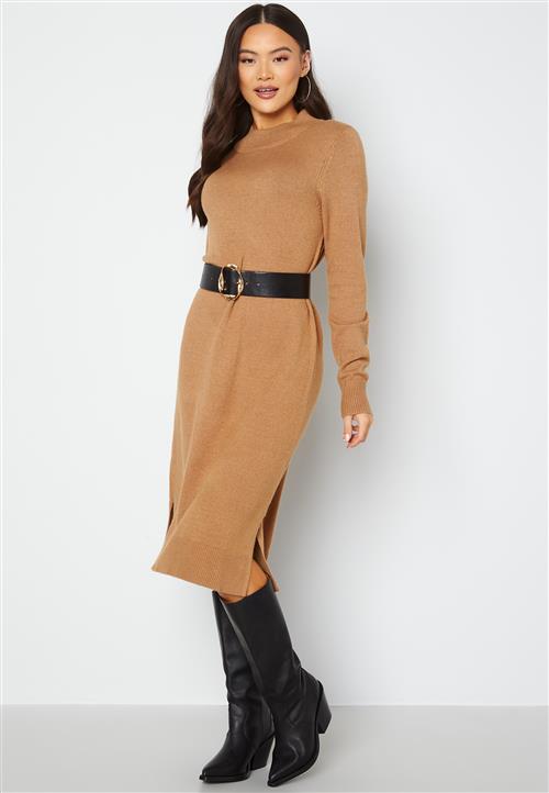 VILA Ril Crew Neck Midi Dress