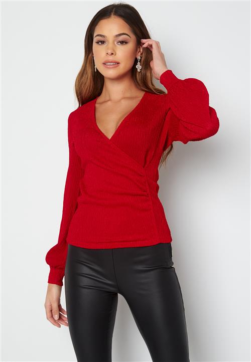 Happy Holly Simone party wrap top