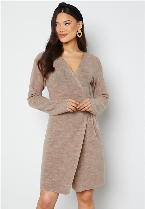 YAS Beth LS Knit Wrap Dress