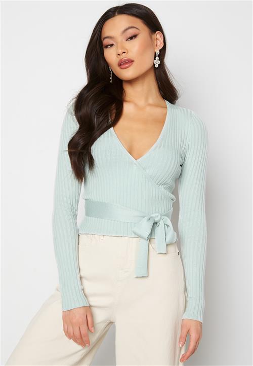 BUBBLEROOM Enea knitted wrap top