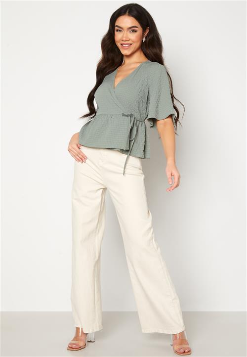 Happy Holly Ruth wrap blouse