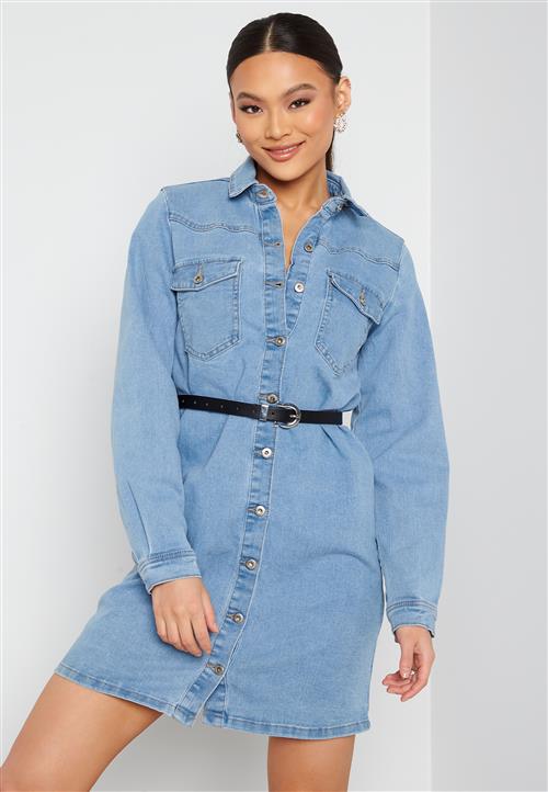 Pieces Perry L/S Denim Dress