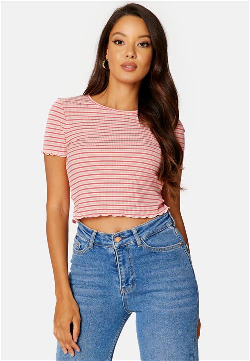 BUBBLEROOM Hallie striped rib top