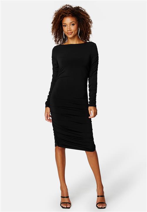 SELECTED FEMME Mace Ruched Boat Neck Dress