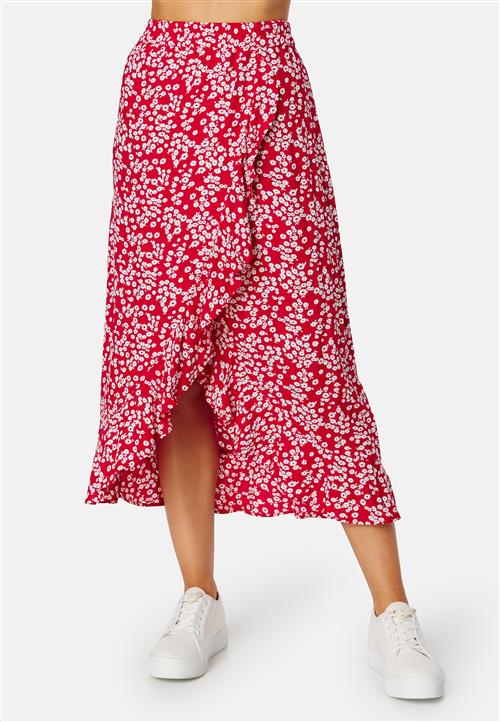 Happy Holly Front Wrap Viscose Skirt