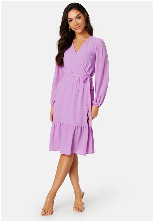 Happy Holly Linn midi Long Sleeve Dress