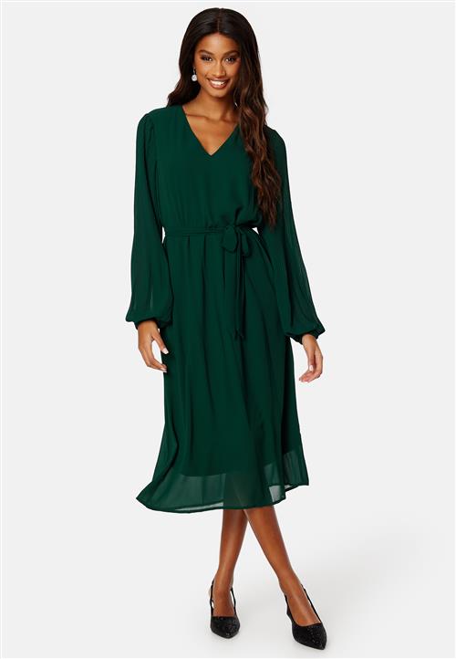 VERO MODA Bailey L/S V-neck Calf Dress